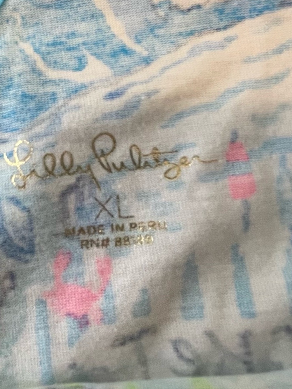Lilly Pulitzer Blue Printed Sleeveless Dress - Picture 6 of 7